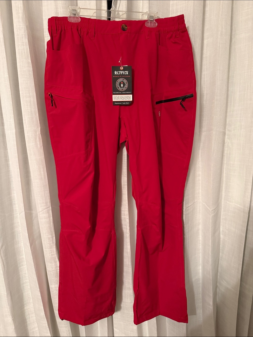 Little Donkey Andy Men's Red Technical Shell Pants